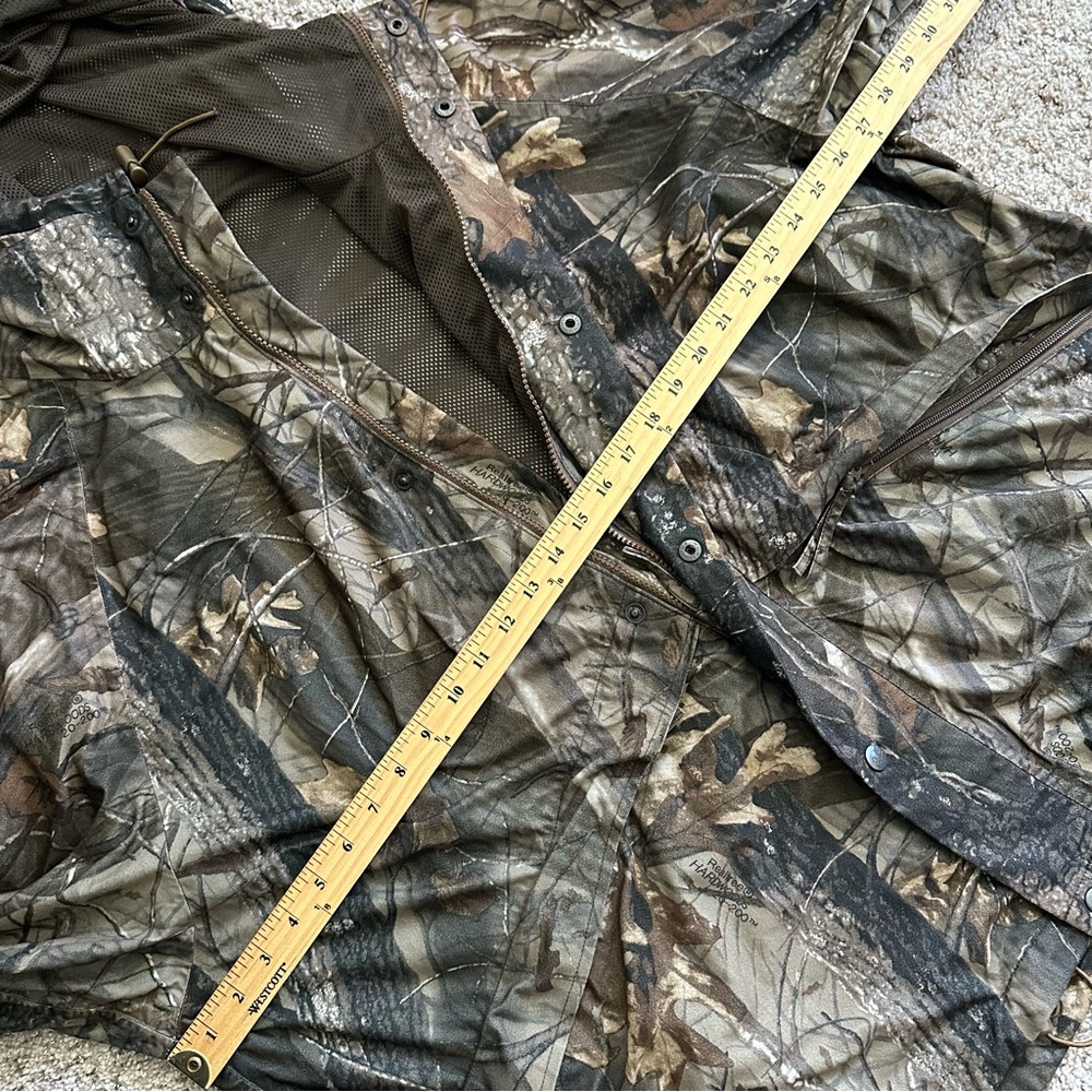 Pella Realtree Hardwoods Camo Full Zip Jacket Vintage Mens Size 2X REG Mesh Line - Picture 8 of 15
